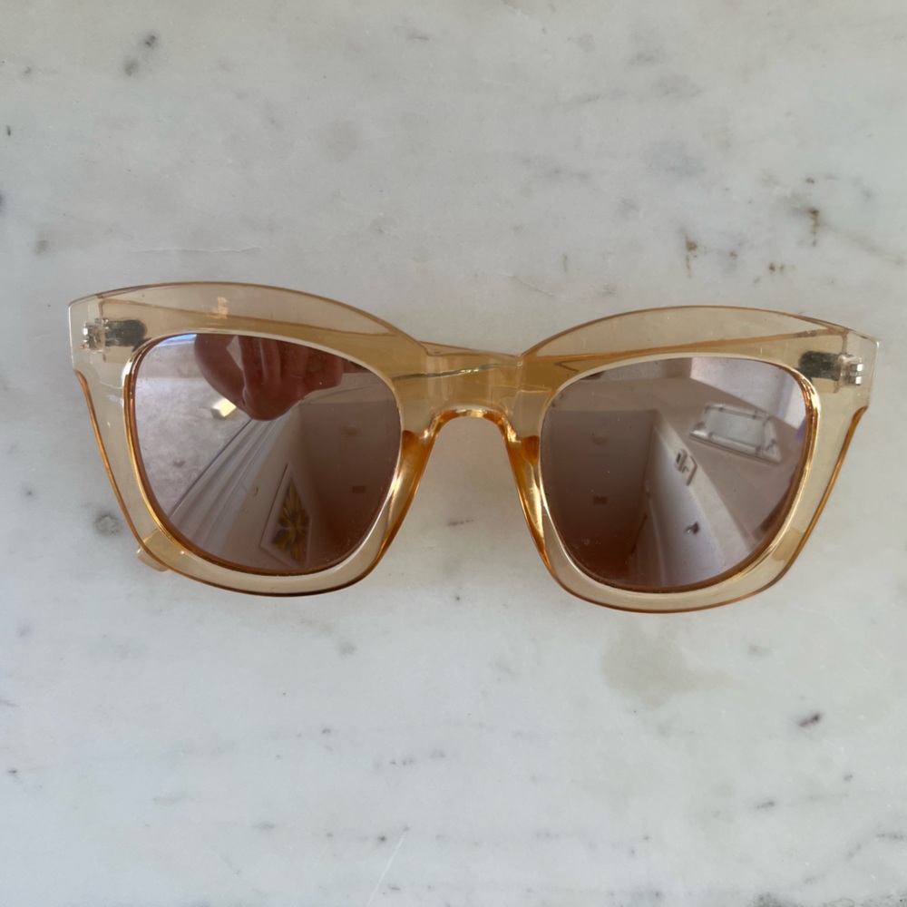 Free People Gold Sunglasses